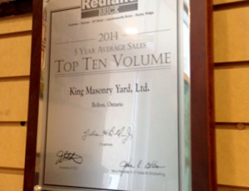 Redland Award – 5 Years Average Sales, Top 10 Volume